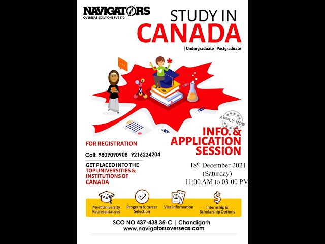 CANADA MEGA SEMINAR | NAVIGATORS OVERSEAS | CHANDIGARH | DREAMS OF STUDYING IN CANADA