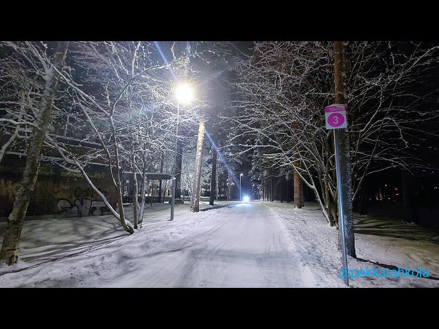 Long time no livestream, -15°C bicycle winter wonderland in Oulu, Finland