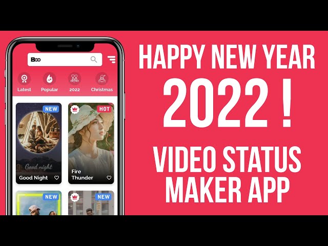Happy new year 2022 Status Video maker app #shorts
