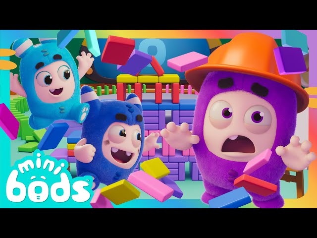 Building Block Bust-Up! 🗼 |  Minibods | Preschool Cartoons for Toddlers