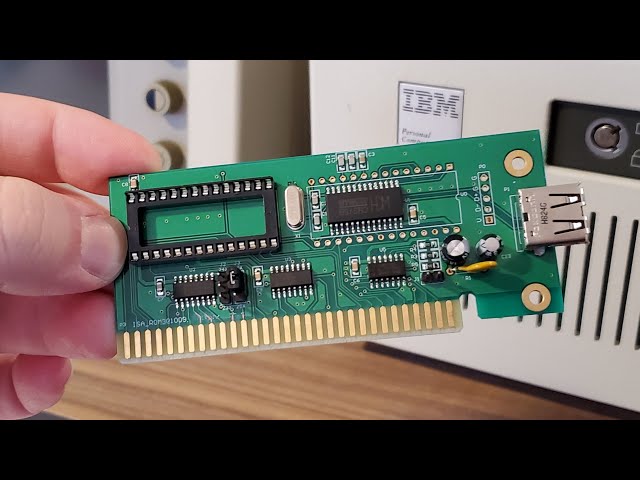 This 8-bit ISA to USB Adapter Card for Vintage PCs
