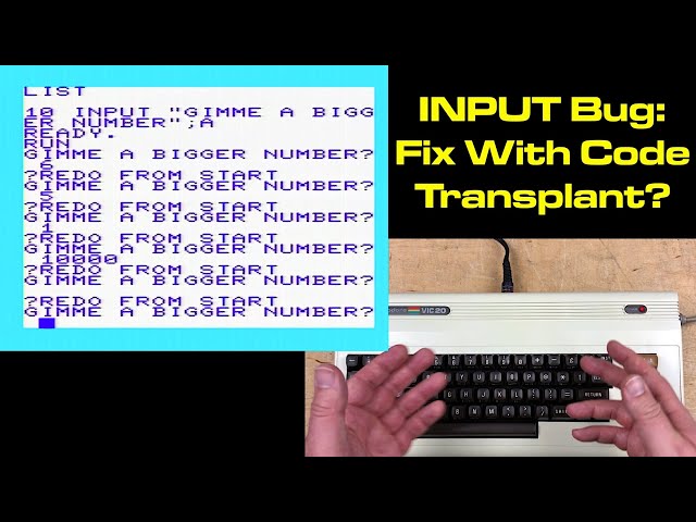 43-Year-Old INPUT Bug Fixed: From C64 to VIC-20