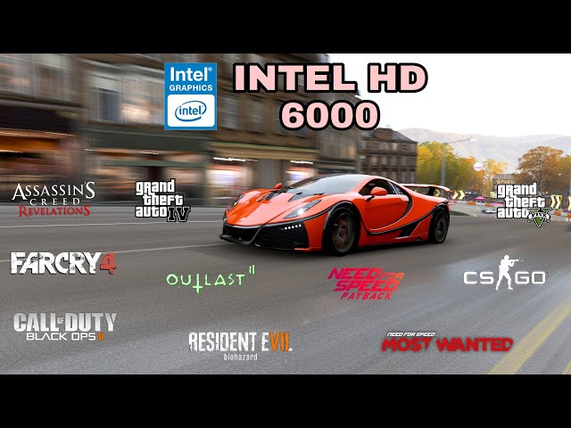 Intel HD Graphics 6000 Gaming Test