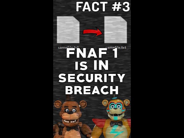 FNAF 1 is IN Security Breach?! (FNAF Explained) #Shorts #FNAF
