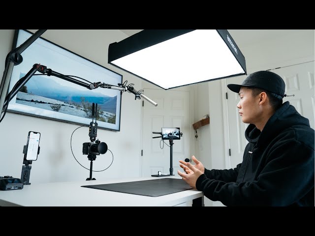 YouTube Studio Desk Setup | How I Film Videos