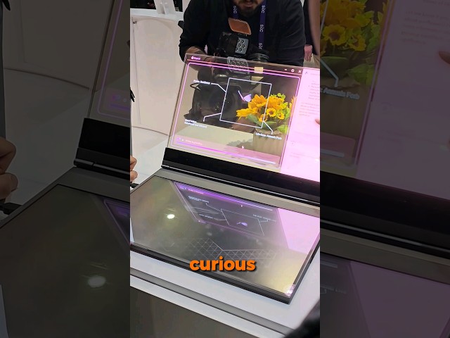 It's a transparent laptop! This is a concept from #Lenovo and  it looks really cool! #mwc2024