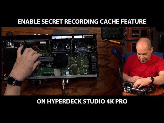 Enable Secret Recording Cache on HyperDeck Studio 4K Pro from Blackmagic Design