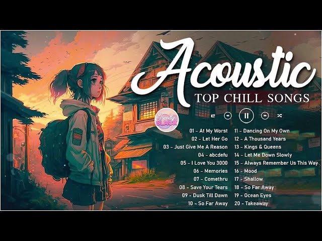 Soft English Acoustic Love Songs Cover Playlist 2023 ❤️ Soft Acoustic Cover Of Popular Love Songs