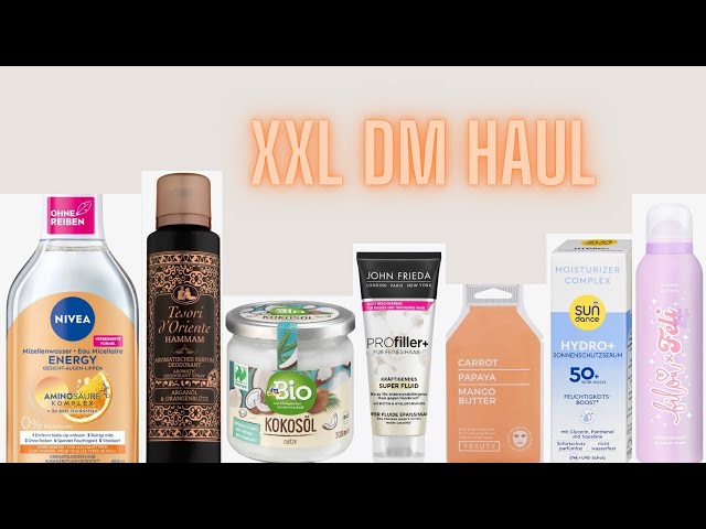 XXL dm Haul 🧡🥥💆🏼‍♀️| Beauty, Gesundheit & mehr 🎬| SaragoesSahara