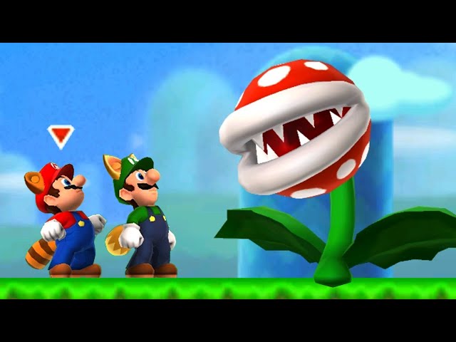 New Super Mario Bros 2 Co-Op Walkthrough - World 1 (2 Player)