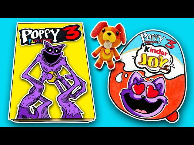 Making Poppy Playtime Chapter 3 Game Book🐶🐱（+Smiling Critters Kinder Joy）Dogday Squishy 파피 플레이타임 3