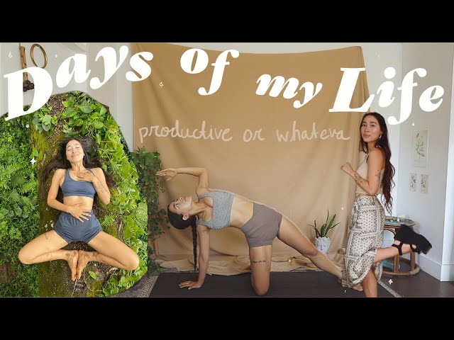 A Productive Weekend in my Life | yoga, thrift haul & balance