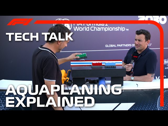 Aquaplaning Explained... with Air Hockey! | F1 TV Tech Talk | Crypto.com