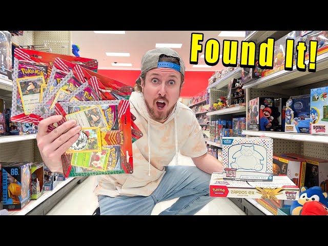 Searching for YouTube's VIRAL POKEMON CARDS in Target! (opening them)