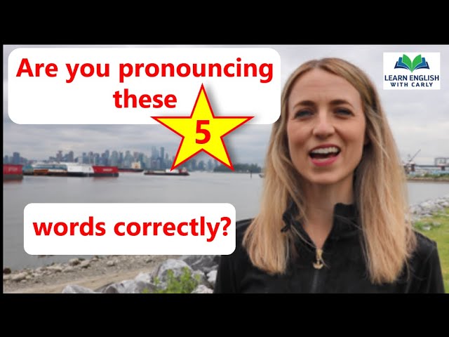 Pronunciation: Pronounce these 5 words CORRECTLY! #englishspeaking #pronunciation