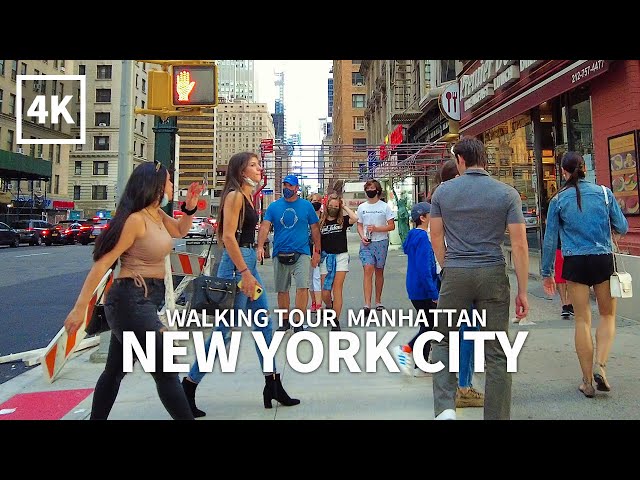 NEW YORK CITY TRAVEL - WALKING TOUR(7), Lexington, 5th Ave, Times Square, Broadway [Full Version]