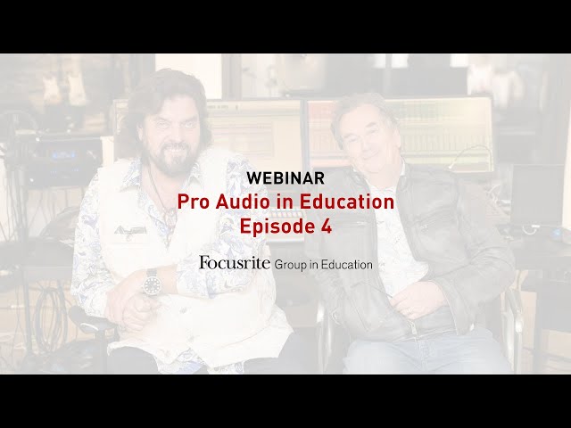 Focusrite Masterclass with Alan Parsons and Julian Colbeck