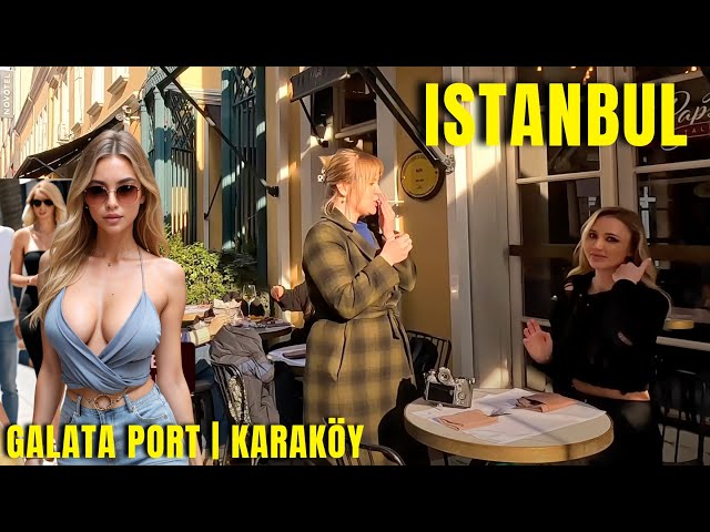 Galataport Karakoy Istanbul 2024 Walking Tour  | 4k UHD 60fps