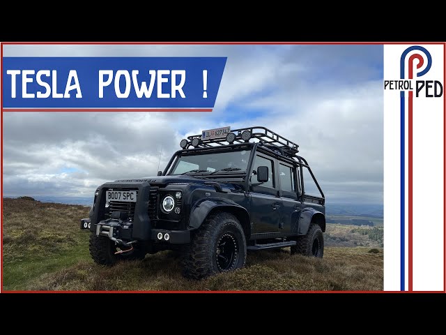 *EPIC* 450hp Tesla Powered 'Spectre' Defender - Driven up a Mountain !