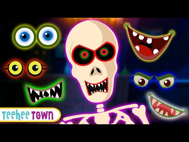 Spooky Scary Skeletons Missing Face Song + More Kids Songs And Nursery Rhymes | Teehee Town