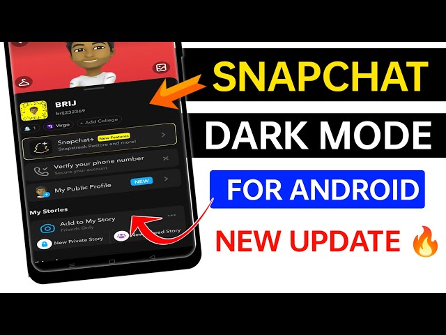 Snapchat Dark Mode For Android ( New Update)