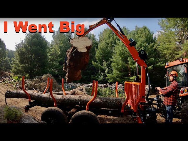 I Got a Bigger Log Loader Trailer (Wallenstein LXT115 First Look)
