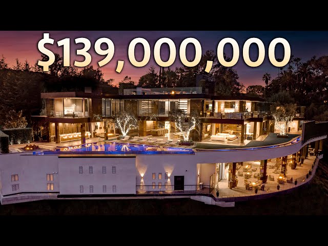 Touring a $139,000,000 LA Mega Mansion With a BATMAN Style Garage!