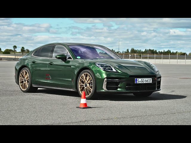All-new 2024 Porsche Panamera Turbo - Active Ride Lane change Suspension Track Test