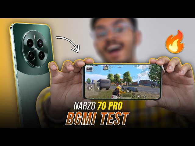 Realme Narzo 70 Pro : BGMI Test 🎮 | 60FPS Gaming?