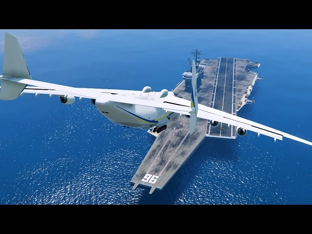GTA 5 - LANDING GIGANTIC AN-225 ON THE AIRCRAFT CARRIER (GTA 5 Funny Moment) (World's Biggest Plane)