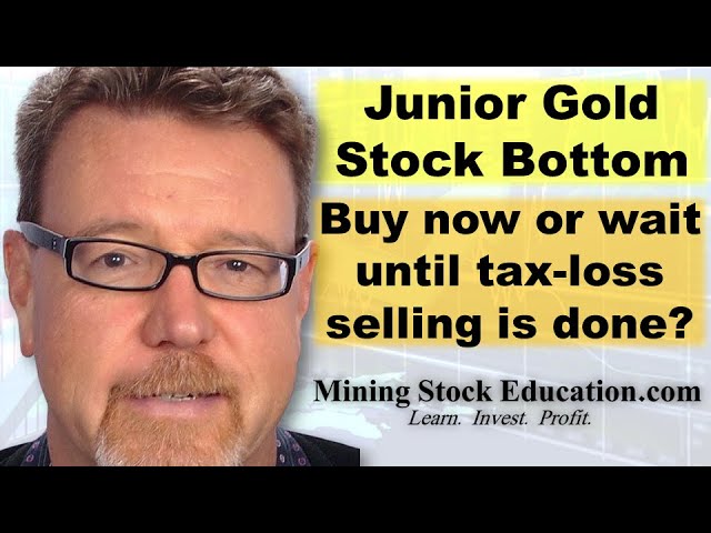 Buy Junior Gold Stocks Now or Wait Until Tax-Loss Selling Is Over? -Pro Mining Investor David Erfle