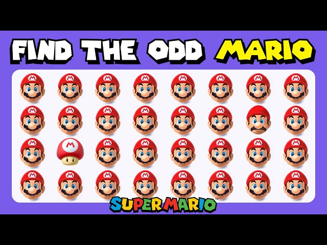 Find the ODD One Out - Super Mario Edition 🍄