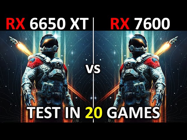 RX 6650 XT vs RX 7600 | Test in 20 Games | 1080p | Which One is Better? 🤔 | 2024