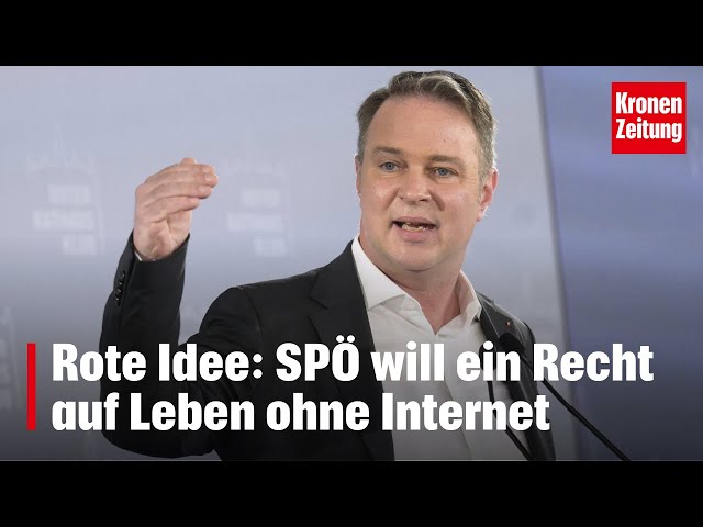 SPÖ will ein Recht auf Leben ohne Internet | krone.tv NEWS