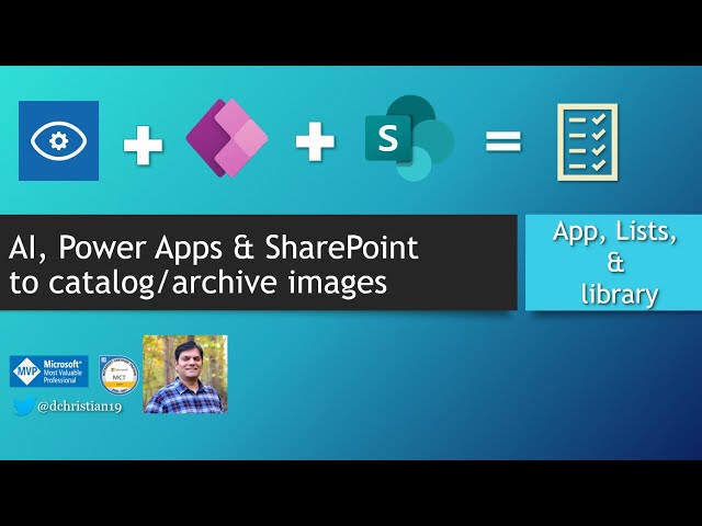 Use AI,  Power Apps and SharePoint to Catalog Images