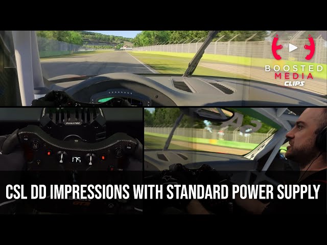 Fanatec CSL DD - Driving Impressions with the 90W Standard Power Supply