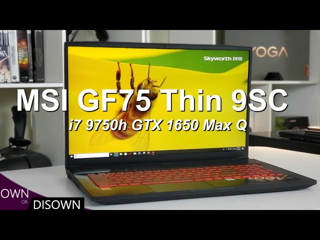 MSI GF75 Thin 9SC - i7 9750h / GTX 1650 Max Q Review