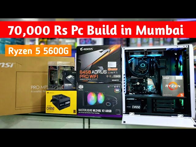 70,000 Rs Ryzen 5 5600G Pc Build in Mumbai | Green Apple Compunet