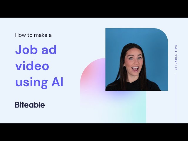 How to make a job ad video using AI