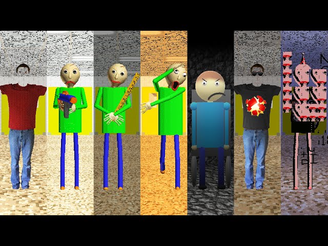 Everyone is Baldi's 7 Boss Fight Mods EPIC - ALL PERFECT!