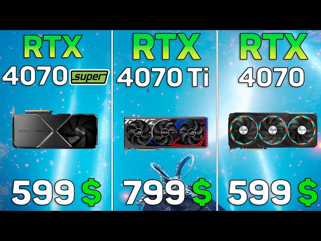 RTX 4070 Super vs RTX 4070 Ti vs RTX 4070 - 11 Games Test