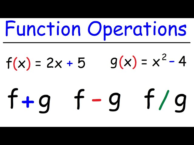 Function Operations