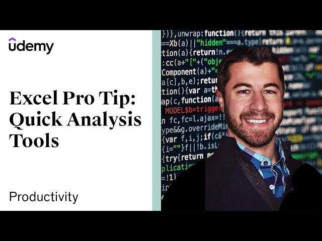 Excel PRO TIP: Quick Analysis Tools | Udemy Instructor, Chris Dutton