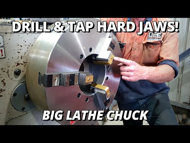 How to DRILL & TAP Hard Jaws | Big Lathe Chuck
