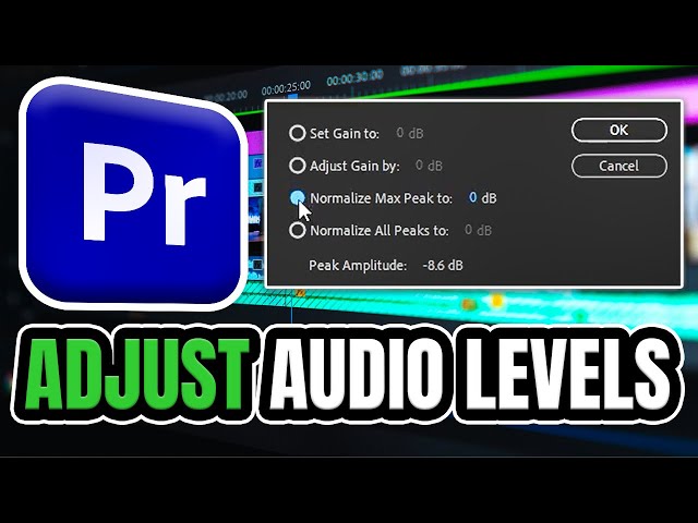 How to Adjust Audio Volume in Adobe Premiere Pro