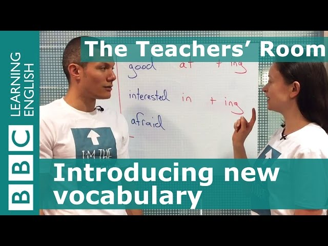 The Teachers' Room: Introducing new vocabulary