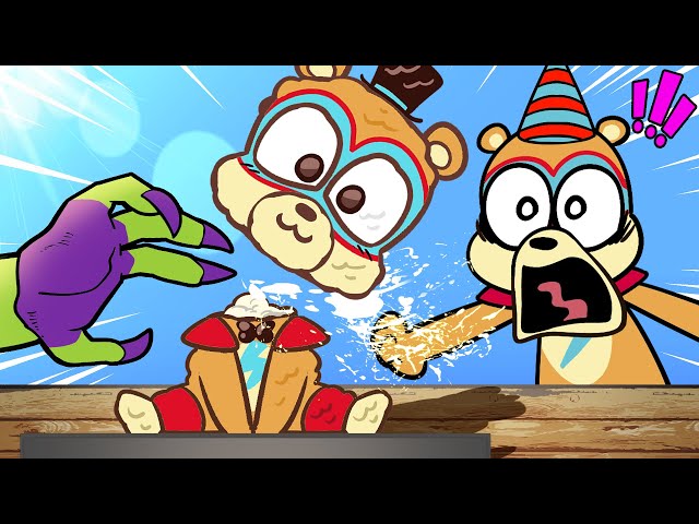 [Animation] Freddy's Birthday Party | Freddy Cake Reaction | FNAF SB Ani Compilation | SLIME CAT