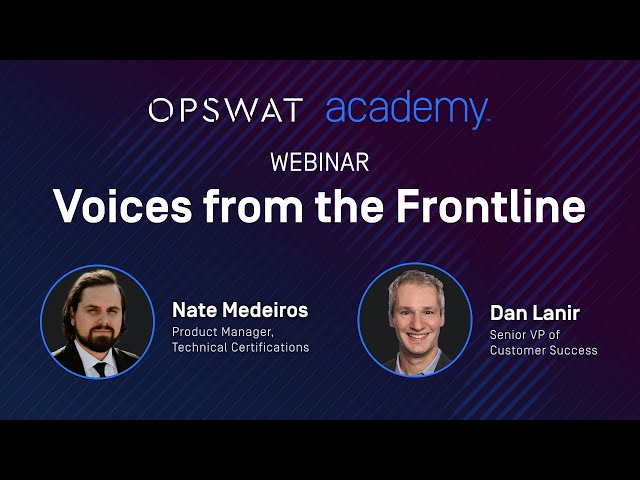 Webinar - Voices from the Frontline: A Glimpse into the World of Critical Infrastructure