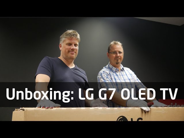 Unboxing: Der brandneue LG G7 OLED TV in 65 Zoll