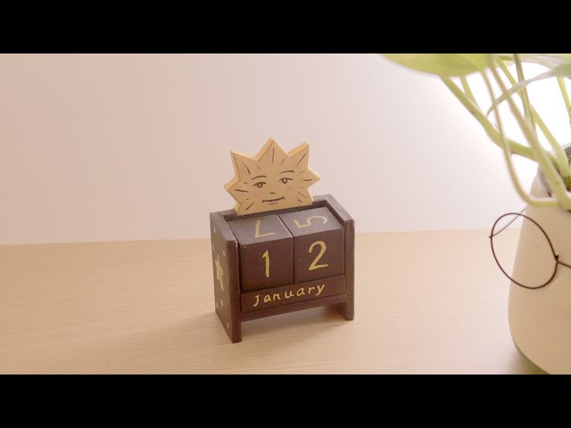 [Paper Crafts] Making a Desktop Block Calendar from paper